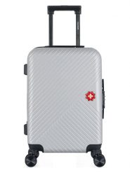 SWISS KOPPER Walizka "Spiez" w kolorze srebrnym - 35 x 55 x 21 cm rozmiar: onesize. Szare walizki SWISS KOPPER, bez wzorów. Za 130.99 zł.
