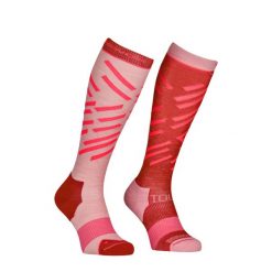 Skarpety skiturowe damskie Ortovox Ski Tour Long Socks. Czerwone skarpety ORTOVOX, bez wzorów. Za 146.99 zł.