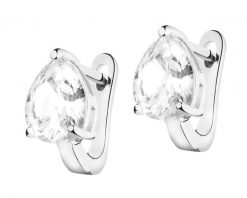 Kolczyki srebrne z cyrkoniami. Szare kolczyki Apart, z cyrkonią, srebrne. Za 249.00 zł.