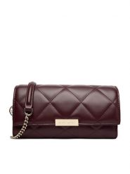 Nine West Torebka CEO-MONTANA-LDA7800A Bordowy. Czerwone torebki klasyczne Nine West, bez wzorów, z materiału, bez dodatków. Za 179.99 zł.