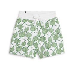 Spodenki Puma Ess Blossom 5 Aop Shorts Tr, Kobiety. Zielone obuwie sportowe Puma, bez zapięcia, na fitness i siłownię. Za 100.99 zł.