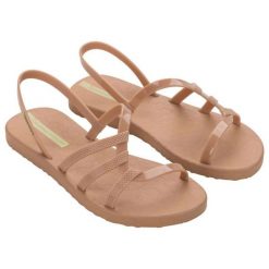 Sandały Ipanema Diversa Sandal Ad 27234 BG730 brązowe. Brązowe sandały bez wzorów, eleganckie, bez obcasa, bez zapięcia. Za 210.26 zł.