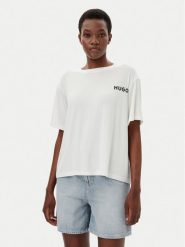 HUGO T-Shirt Unite 50490707 Biały Relaxed Fit. Białe t-shirty Hugo, s, bez wzorów, z wiskozy, bez kołnierzyka, bez ramiączek. Za 129.99 zł.