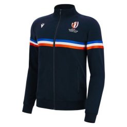 Bluza z pełnym zamkiem błyskawicznym Macron RWC France. Białe bluzy Macron, bez wzorów, z dresówki, bez kaptura. Za 332.00 zł.