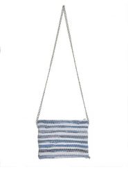 BLE Torebka w kolorze niebiesko-białym - 30 x 20 x 3 cm rozmiar: onesize. Białe torby na ramię BLE, bez wzorów, z materiału, na ramię, bez dodatków. Za 51.95 zł.