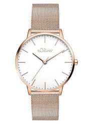 S.Oliver Zegarek kwarcowy w kolorze różowozłoto-białym rozmiar: onesize. Białe, analogowe zegarki S.Oliver, metalowe. Za 173.99 zł.