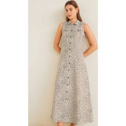 Mango - Sukienka Bicho. Sukienki Mango, na co dzień, l, bez wzorów, z dzianiny, casualowe, bez kołnierzyka, bez ramiączek, midi, proste. W wyprzedaży za 69.90 zł.