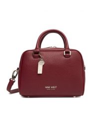 Nine West Torebka CEO-Brooklyn-Bliss-LX10159 Bordowy. Czerwone torebki klasyczne Nine West, bez wzorów, z materiału, bez dodatków. Za 369.99 zł.