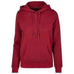 Podstawowa Bluza Damska. Brązowe bluzy BUILD YOUR BRAND, xl, bez wzorów, bez kaptura. Za 131.99 zł.