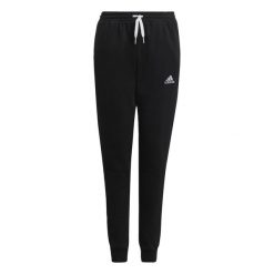 Entrada 22 Sweat Pants. Czarne spodnie dresowe Adidas, bez wzorów, z dresówki, do piłki nożnej. Za 121.00 zł.