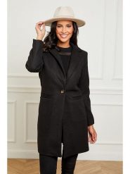 L'armoire de Suzette Płaszcz przejściowy w kolorze czarnym rozmiar: 36. Czarne płaszcze L'armoire de Suzette, l, bez wzorów, bez kaptura. Za 274.10 zł.