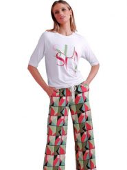 Heine Bluzka w kolorze białym rozmiar: 40. Białe bluzki Heine, bez wzorów, bez kołnierzyka, bez ramiączek. Za 56.99 zł.