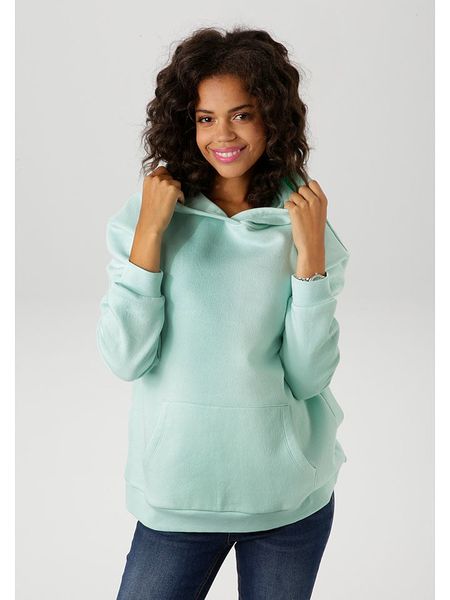 Aniston Bluza w kolorze turkusowym rozmiar: 40. Niebieskie bluzy Aniston, bez wzorów, z kapturem. Za 91.12 zł.