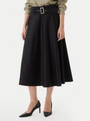 Marella Spódnica trapezowa Tappeto 2613101101 Czarny Regular Fit. Czarne spódnice Marella, bez wzorów, z bawełny, trapezowe. Za 984.99 zł.