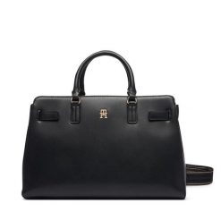 Torebka Tommy Hilfiger. Czarne torebki klasyczne TOMMY HILFIGER, bez wzorów, bez dodatków. Za 649.99 zł.