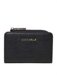 Coccinelle Mały Portfel Damski MW5 Metallic Soft E2 MW5 17 01 01 Czarny. Czarne portfele Coccinelle, bez wzorów, ze skóry. Za 399.99 zł.