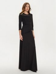 Rinascimento Sukienka wieczorowa CFC0121168003 Czarny Regular Fit. Czarne sukienki Rinascimento, xs, bez wzorów, z syntetyku, wizytowe, bez kołnierzyka, bez ramiączek. Za 359.99 zł.