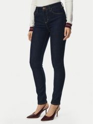 Guess Jeansy W6BAJS D2305 Granatowy Skinny Fit. Niebieskie jeansy Guess, z aplikacjami. Za 445.99 zł.