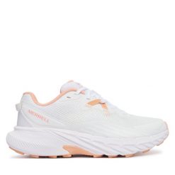 Buty do biegania Merrell. Białe obuwie sportowe Merrell, bez zapięcia, do biegania. Za 419.99 zł.