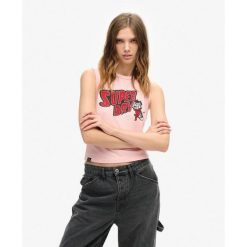 Kamizelka Slim z Retro Ozdobami. Czerwone bielizna sportowa Superdry, bez wzorów. Za 170.15 zł.