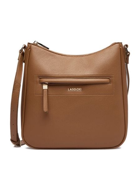 Lasocki Torebka CEO-LSK-L-007-09 Brązowy. Brązowe listonoszki Lasocki, bez wzorów, z materiału, bez dodatków. Za 149.99 zł.