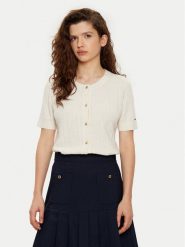 Tommy Hilfiger Kardigan WW0WW43958 Écru Regular Fit. Kardigany TOMMY HILFIGER, xs, bez wzorów, z wełny. Za 379.99 zł.