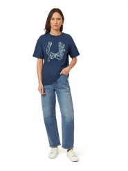 Scotch & Soda Koszulka w kolorze granatowym rozmiar: XL. Niebieskie bluzki Scotch & Soda, xl, bez wzorów, z bawełny, bez kołnierzyka, bez ramiączek. Za 69.95 zł.