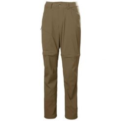 Spodnie damskie zapinane na zamek Helly Hansen ELV Light. Brązowe spodnie sportowe Helly Hansen, na lato, bez wzorów, trekkingowe. Za 533.50 zł.