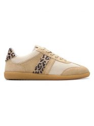 Clarks Skórzane sneakersy w kolorze beżowym rozmiar: 36. Brązowe trampki Clarks, bez wzorów, ze skóry, bez zapięcia. Za 167.28 zł.