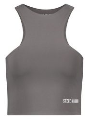 Steve Madden Top sportowy "Iamara" w kolorze szarym rozmiar: XL. Szare koszulki sportowe Steve Madden, bez wzorów, z materiału, bez ramiączek, outdoorowe. Za 70.41 zł.