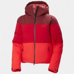 Damska kurtka narciarska Helly Hansen Nora. Czerwone kurtki narciarskie Helly Hansen, s, bez wzorów, z poliesteru, bez kaptura, narciarskie, primaloft. Za 1,141.10 zł.