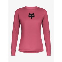 Bluza rowerowa damska Fox Ranger LS Jersey Fox Head. Czerwone bluzy sportowe FOX, bez wzorów, z jersey, bez kaptura. Za 247.49 zł.