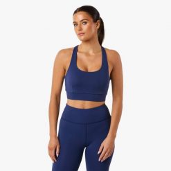 Biustonosz treningowy damski Swedemount Move Strap Bra oddychający. Niebieskie bielizna sportowa SWEDEMOUNT, s, bez wzorów, z tkaniny. W wyprzedaży za 147.00 zł.