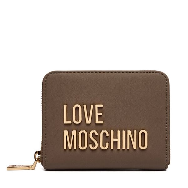Portfel LOVE MOSCHINO. Brązowe portfele Love Moschino, bez wzorów. Za 399.99 zł.