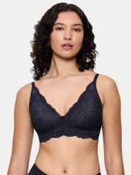 Triumph Biustonosz bezfiszbinowy Amourette Charm 10214451 Granatowy. Niebieskie biustonosze Triumph, bez wzorów, z syntetyku. Za 147.00 zł.
