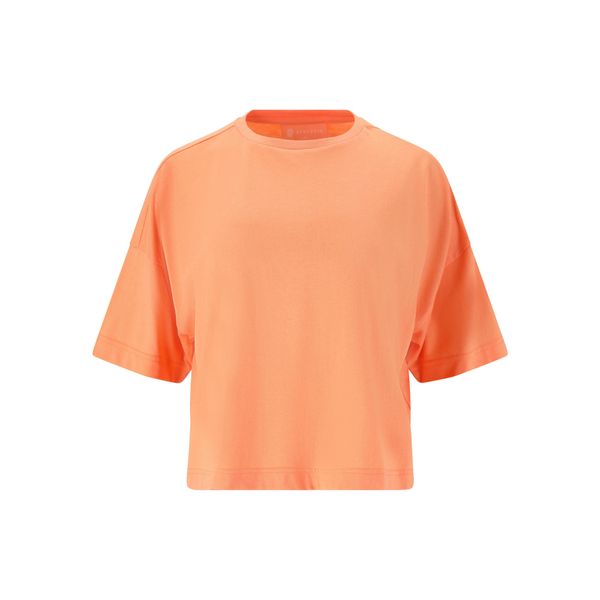 Koszulka damska Athlecia Reynolds. Brązowe bluzki Athlecia, bez wzorów, sportowe, bez kołnierzyka, bez ramiączek. Za 116.50 zł.