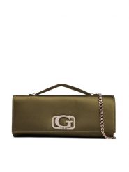 Guess Torebka Zalina Mini HWSG93 50720 Zielony. Zielone torebki klasyczne Guess, z aplikacjami, z materiału, bez dodatków. Za 639.99 zł.