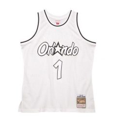 Koszulka Orlando Magic Swingman 1994/95. Białe bluzki Mitchell & Ness, bez wzorów, sportowe, bez kołnierzyka, bez ramiączek. Za 494.00 zł.