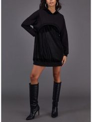 Milan Kiss Sukienka w kolorze czarnym rozmiar: XL. Czarne sukienki Milan Kiss, xl, bez wzorów, bez kołnierzyka, bez ramiączek, mini. Za 152.45 zł.