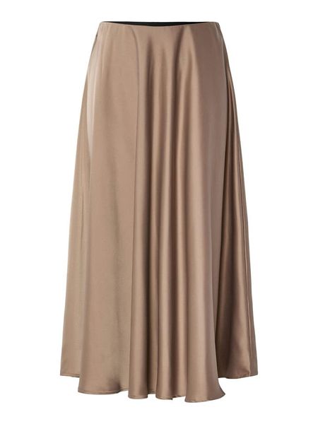 YAS Spódnica w kolorze szarobrązowym rozmiar: 34. Brązowe spódnice YAS, na co dzień, bez wzorów, midi, proste. Za 173.99 zł.