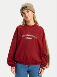 Quiksilver Bluza Mercury Block EQWFT03202 Czerwony Boxy Fit. Czerwone bluzy Quiksilver, m, bez wzorów, z bawełny, bez kaptura. Za 319.99 zł.