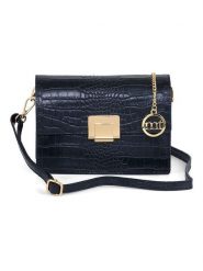 Mia Tomazzi Skórzana torebka "Velletri" w kolorze granatowym - 22 x 16 x 9 cm rozmiar: onesize. Niebieskie torby na ramię Mia Tomazzi, bez wzorów, z materiału, na ramię, bez dodatków. Za 304.99 zł.