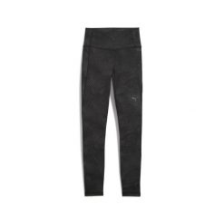 Damskie legginsy CLOUDSPUN z wysokim stanem PUMA Black Aop. Czarne legginsy Puma, s, bez wzorów, z podwyższonym stanem. Za 269.00 zł.