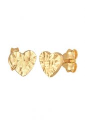 Elli Damskie kolczyki sztyfty serce młotkowane organiczne w srebrze próby 925 Sterling Silver Kolczyki 1 ct. Szare kolczyki Elli, srebrne, na sztyftcie. Za 198.99 zł.