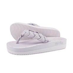 Klapki basenowe damskie Flip Flop Comfy Weave. Niebieskie klapki Flip Flop, bez wzorów, bez obcasa. Za 123.00 zł.
