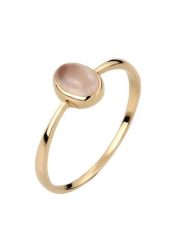Elli PREMIUM Pierścionek z Kamieniami Kobiety Kwarc Cabochon Różowy 375 Żółte Złoto Pierścionki 1 ct Damski. Czerwone pierścionki Elli PREMIUM, z kwarcem, złote. Za 968.99 zł.