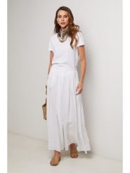 Lin Passion Lniana spódnica w kolorze białym rozmiar: 40/42. Białe spódnice Lin Passion, bez wzorów, ze lnu, klasyczne, maxi. Za 165.99 zł.