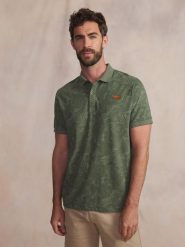 Polo TBS Pacco. Zielone koszulki polo Tbs, na lato, s, bez wzorów, z bawełny, bez kołnierzyka, bez ramiączek. Za 223.50 zł.