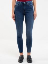 Jeansy damskie push up z wysokim stanem granatowe Melinda High Waist 517. Niebieskie jeansy Big Star, l, bez wzorów, z podwyższonym stanem. Za 329.99 zł.