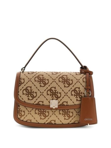 Guess Torebka HWJG97 55210 Brązowy. Brązowe listonoszki Guess, z aplikacjami, ze skóry, bez dodatków. Za 584.99 zł.